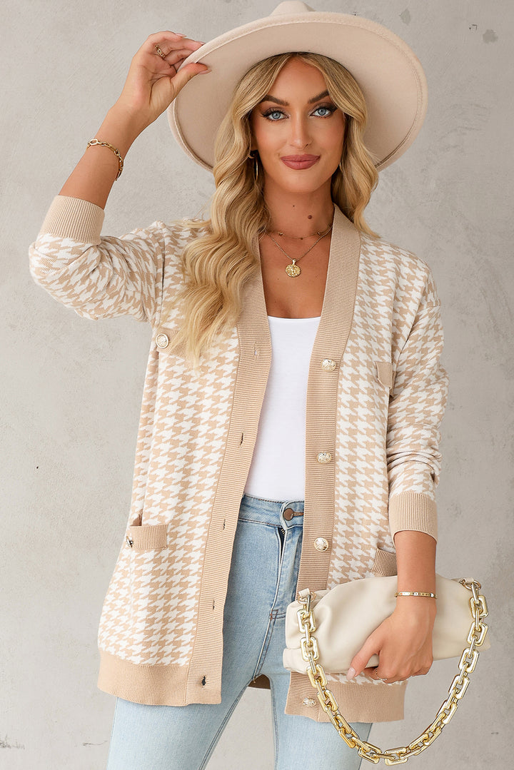 ✨ Luke & Estelle “Classic Chic Houndstooth Cardigan” ✨