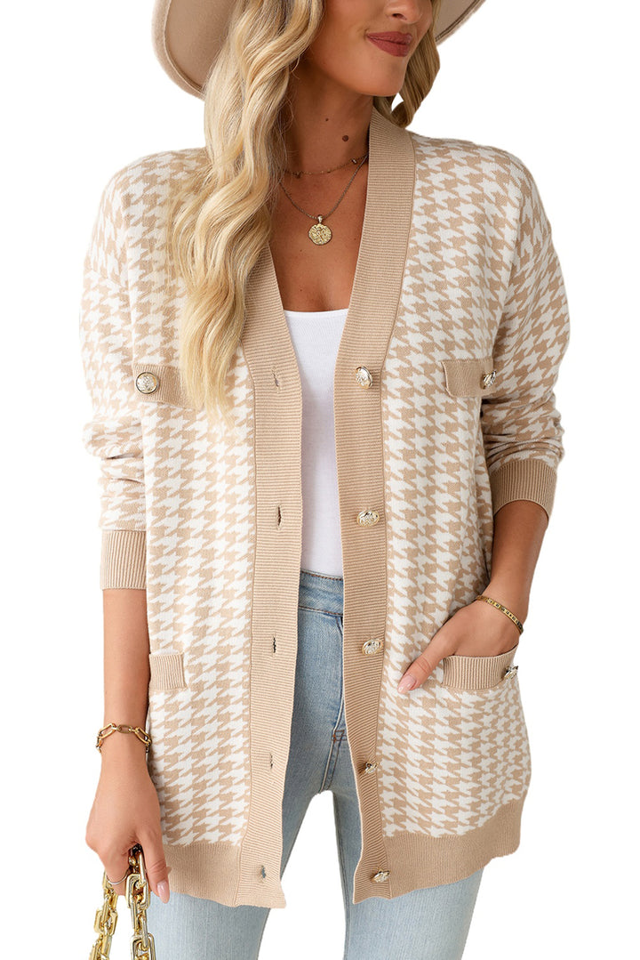 ✨ Luke & Estelle “Classic Chic Houndstooth Cardigan” ✨