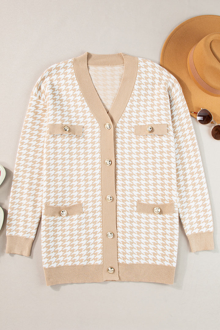✨ Luke & Estelle “Classic Chic Houndstooth Cardigan” ✨