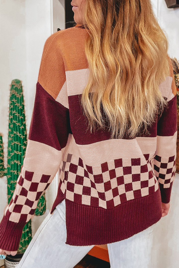 Check Me Out Colorblock Sweater