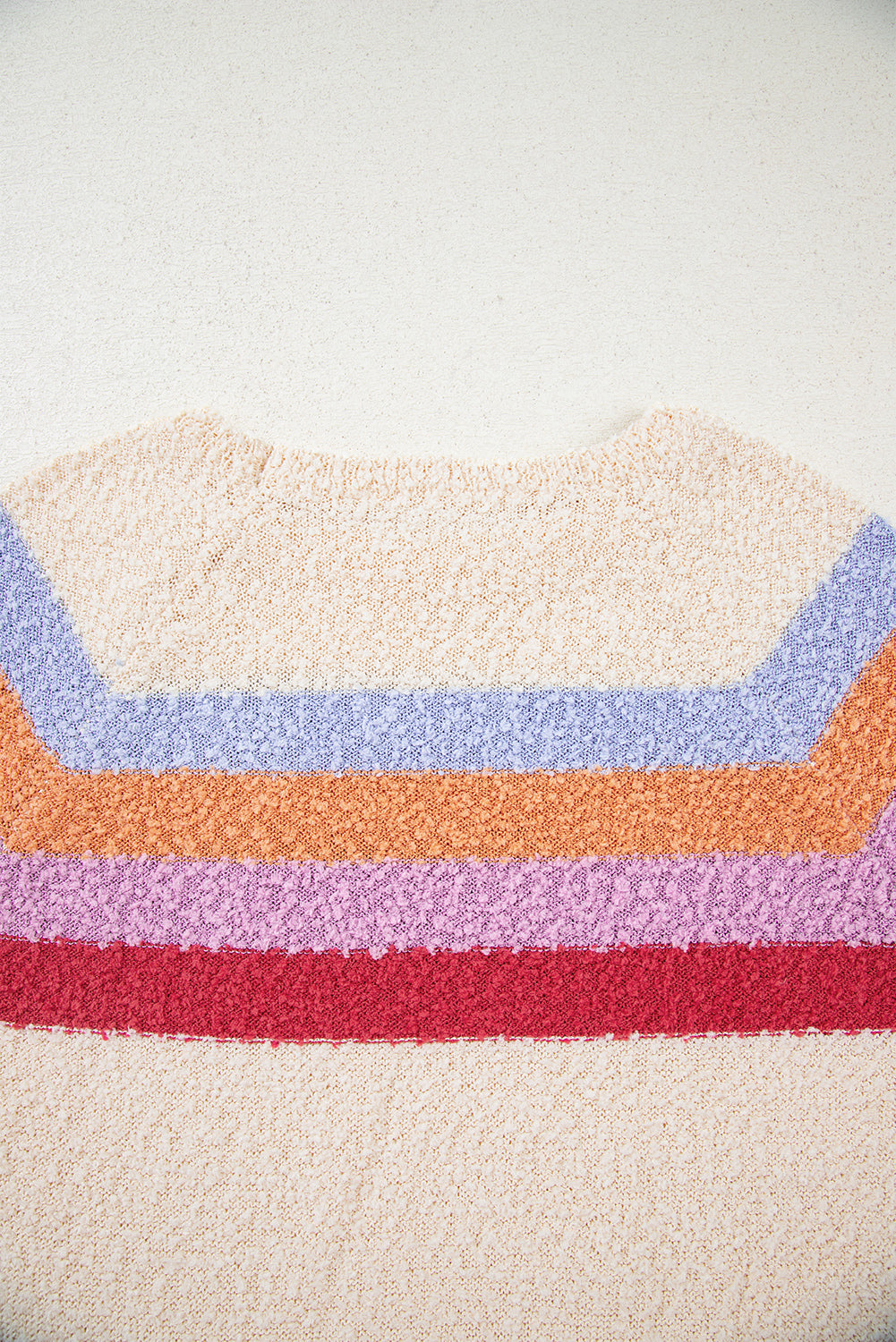Good Vibes Only Sunset-Stripe Sweater 🌈
