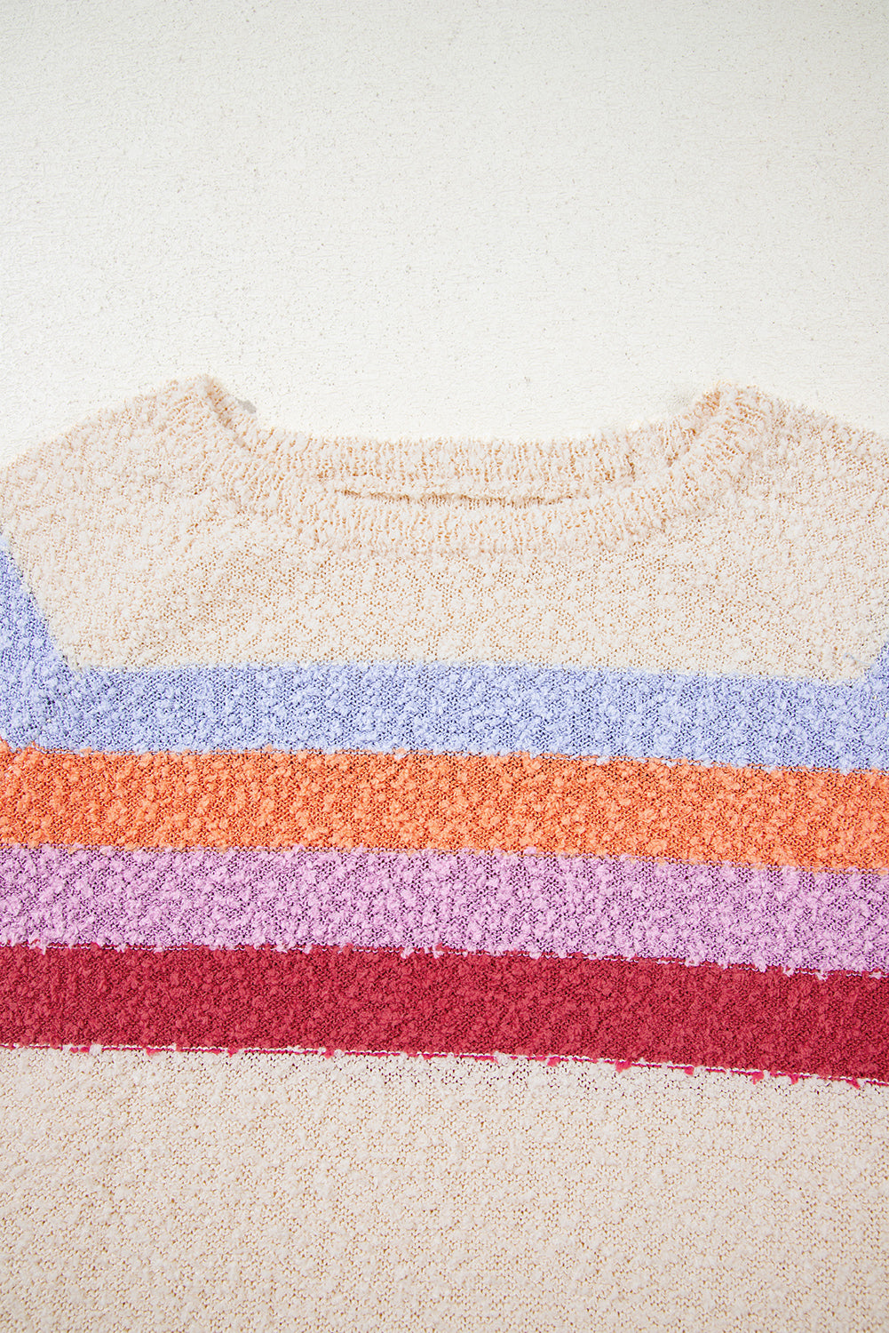 Good Vibes Only Sunset-Stripe Sweater 🌈