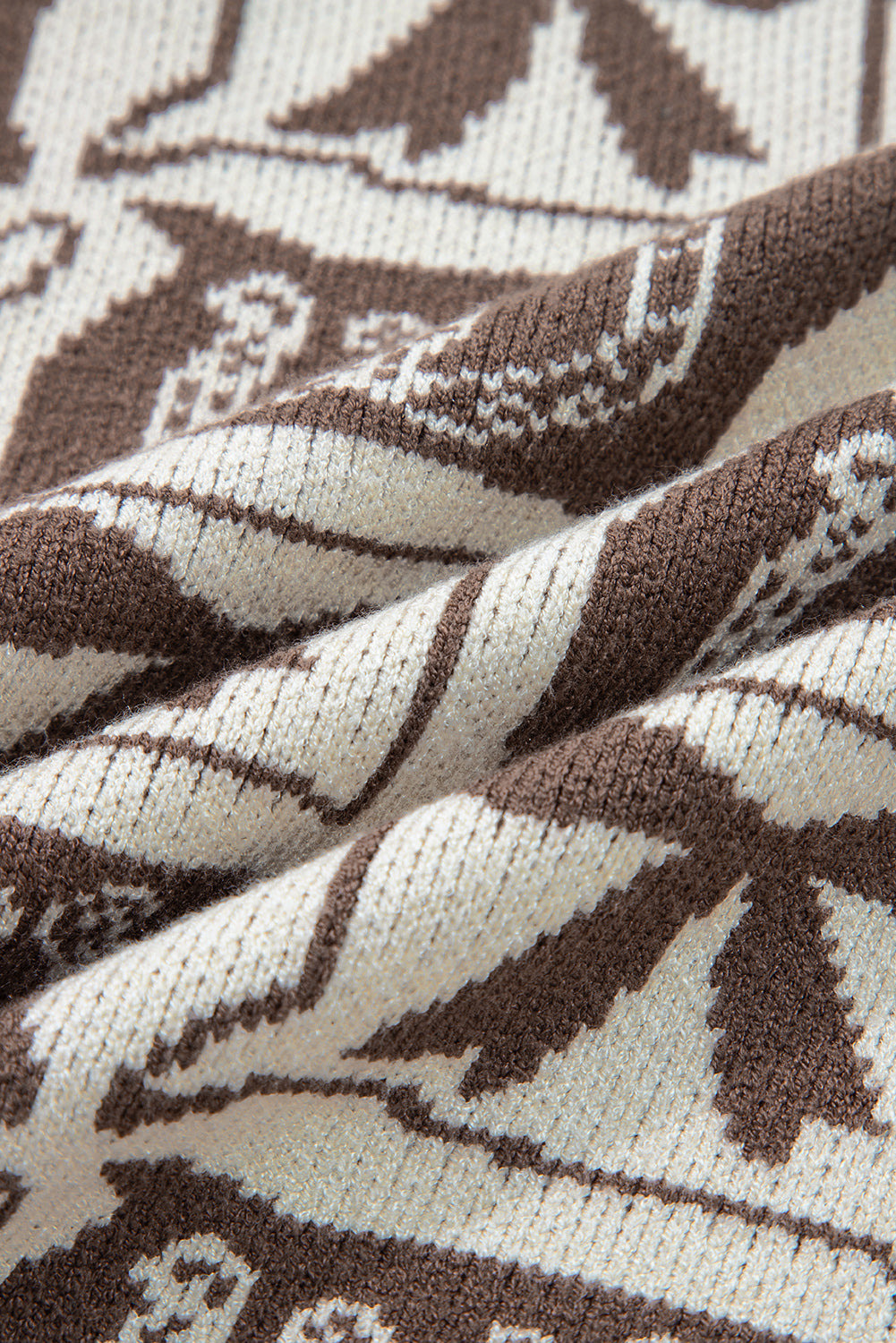 Cocoa Rodeo Jacquard Crewneck Sweater