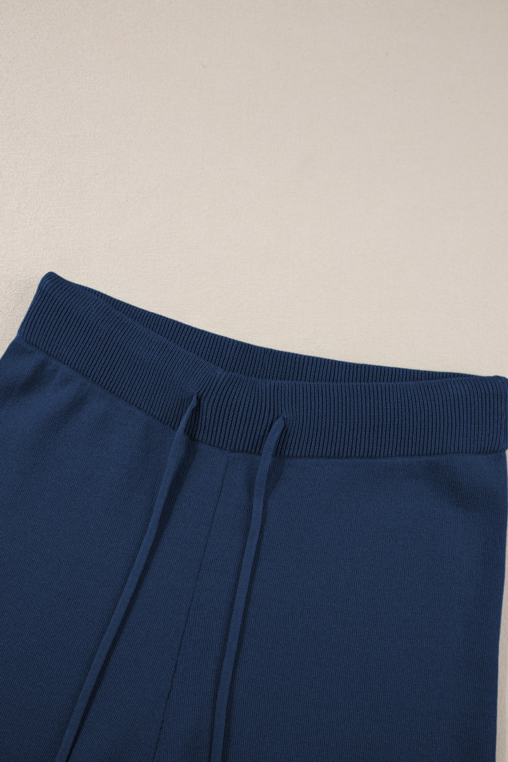 Navy Luxe Lounge Set – Elevated Comfort Meets Everyday Chic