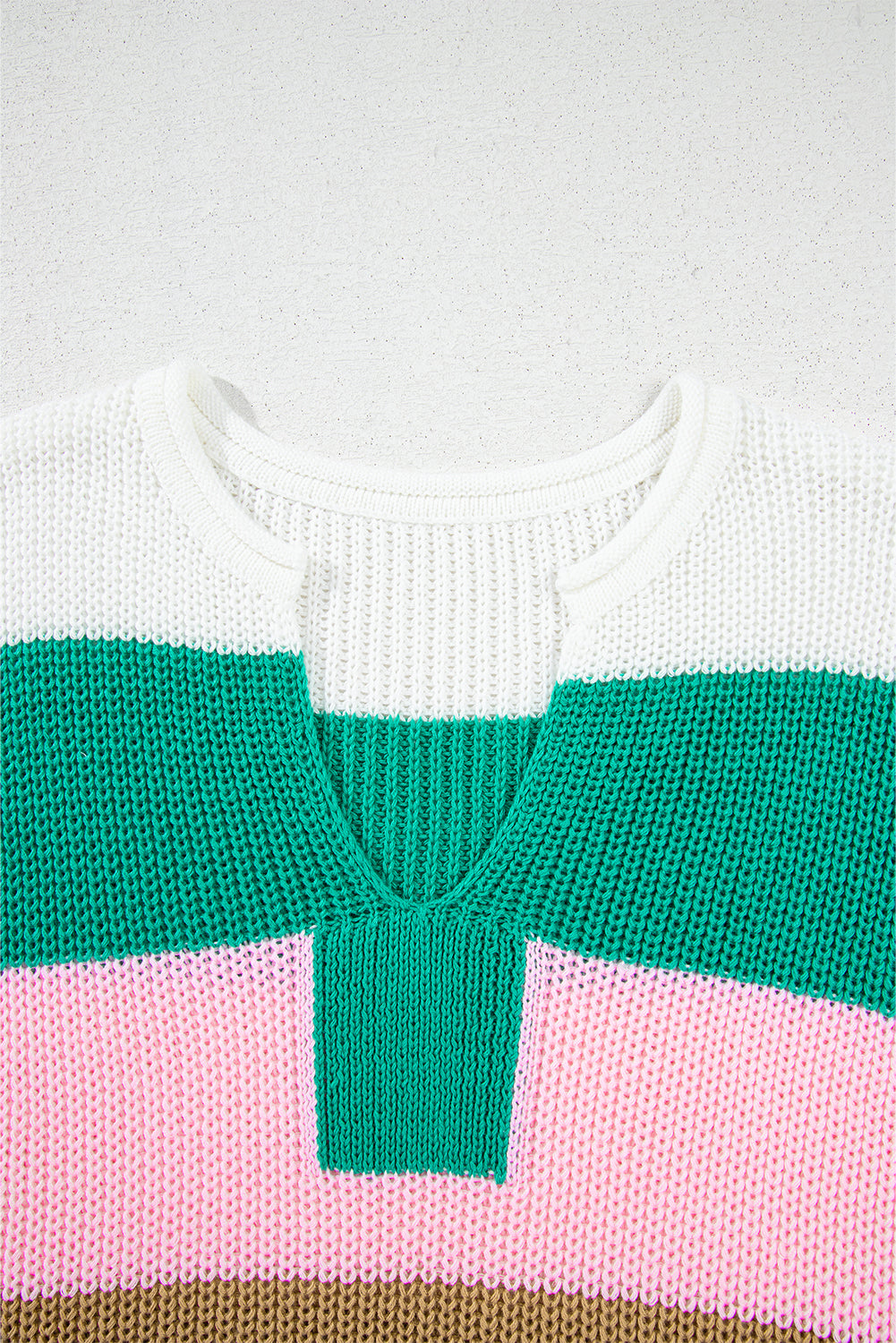 Gelato Stripes Notched Knit Tee