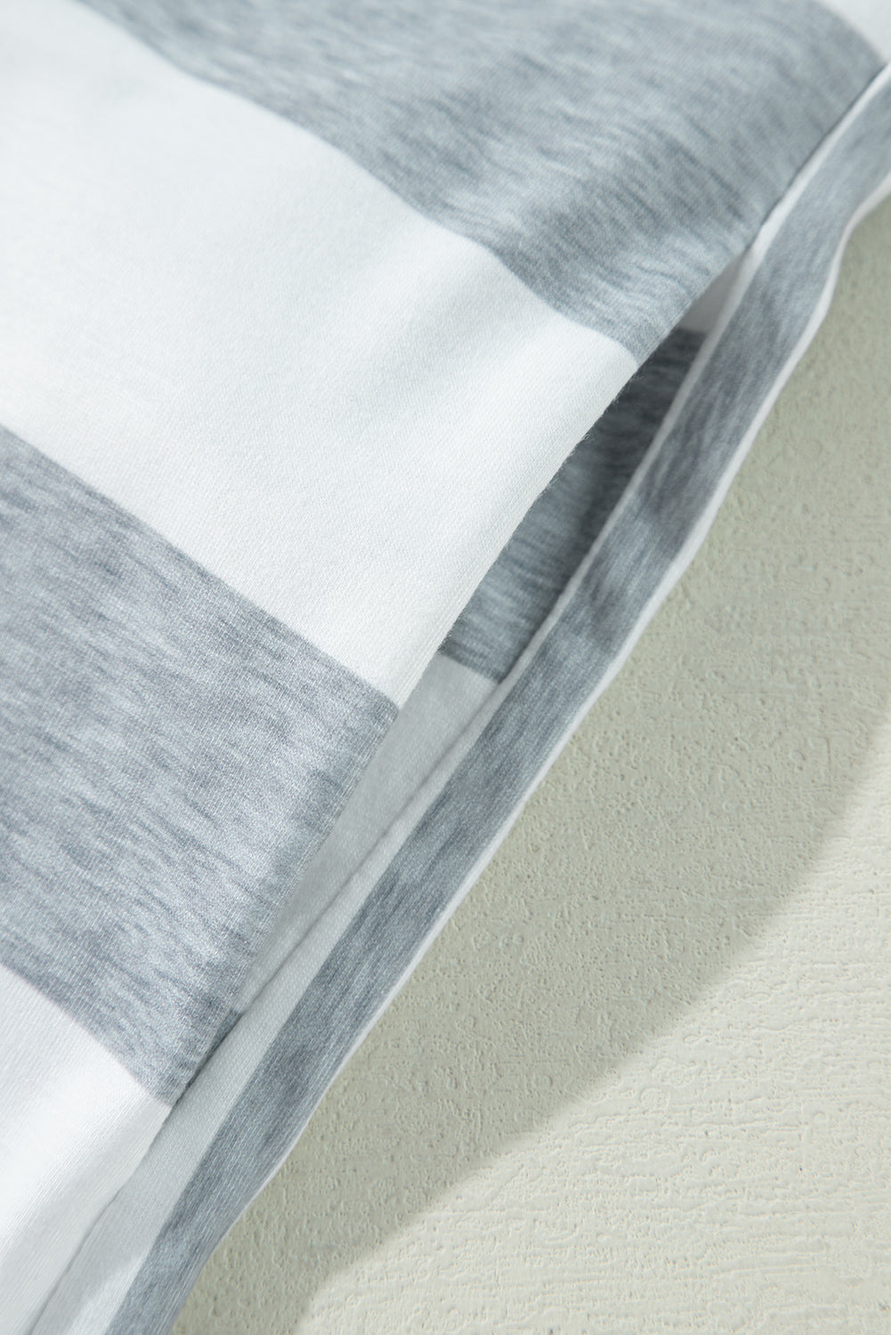 Patch It Up Stripe & Pinstripe T-Shirt Dress – Gray & White Mix