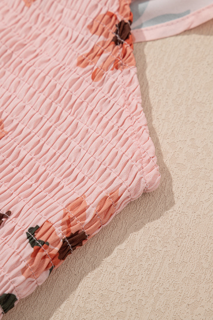 Sunset Petals Flutter Maxi Dress 🌺