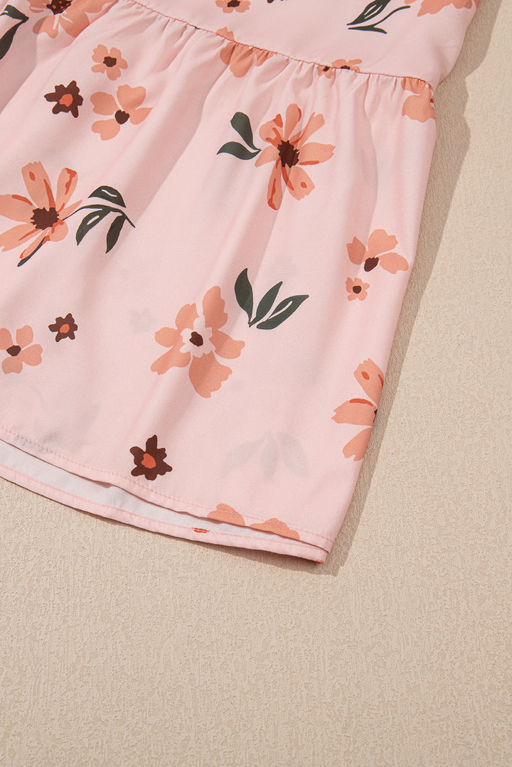 Sunset Petals Flutter Maxi Dress 🌺