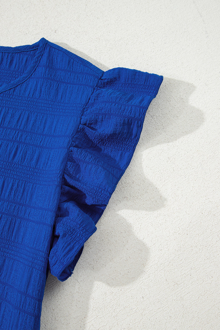 Blue Crush Flutter Mini Dress — Cobalt Confidence 💙