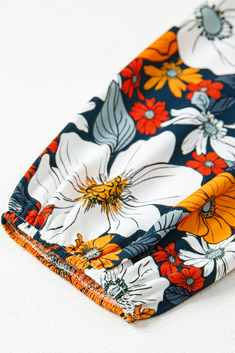 Autumn Bloom Boho V-Neck Pocket Dress