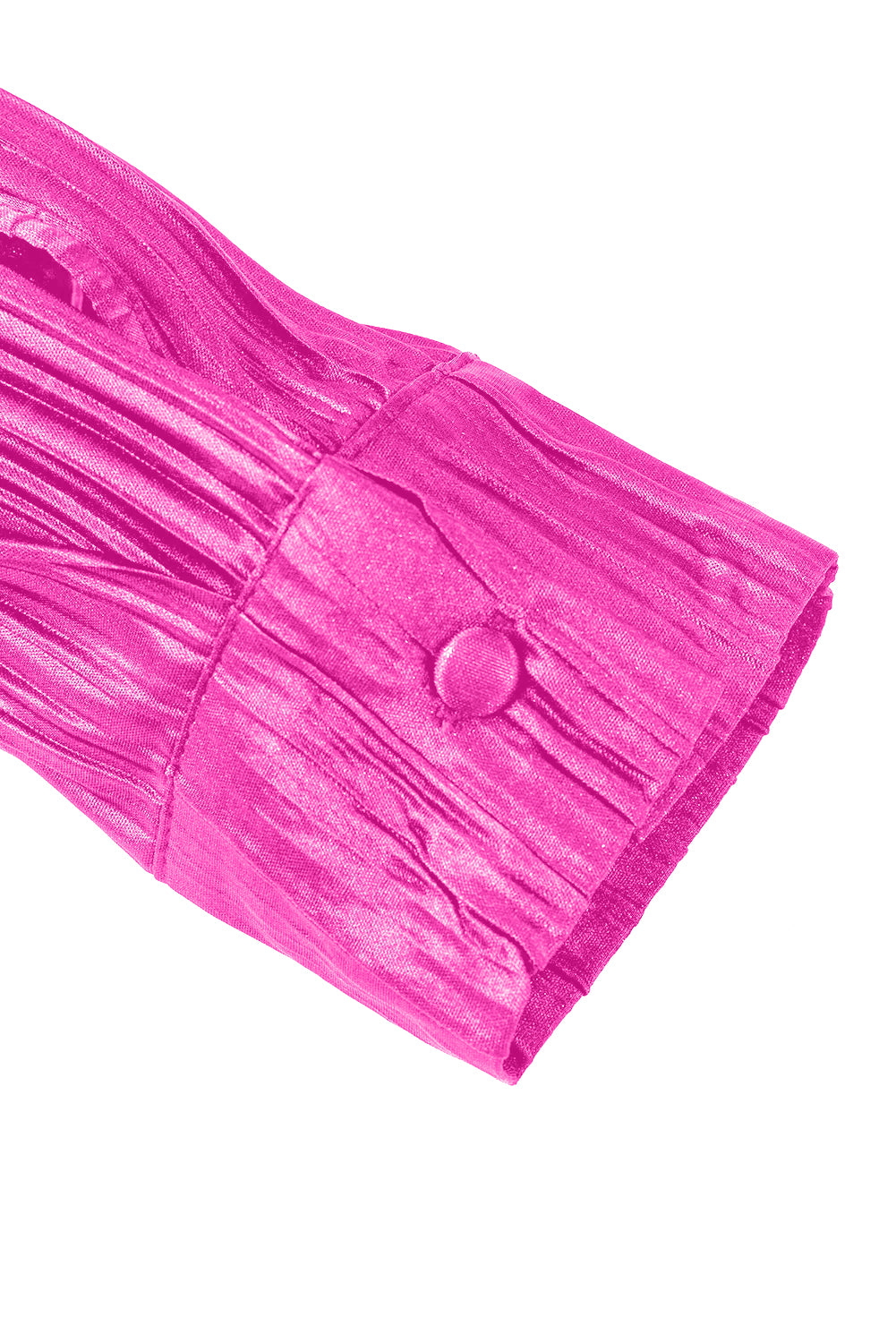 Hot Pink Pleated Power Set (Top + Pants)