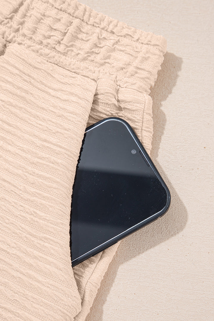 Softly Stated Textured Lounge Set – Oatmilk Bliss