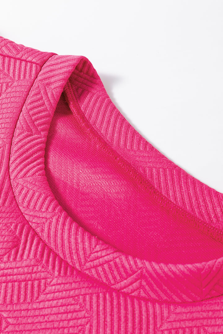 ✨ Luxe Textured Lounge Set – Hot Pink or Classic Black | Effortless Chic Comfort ✨