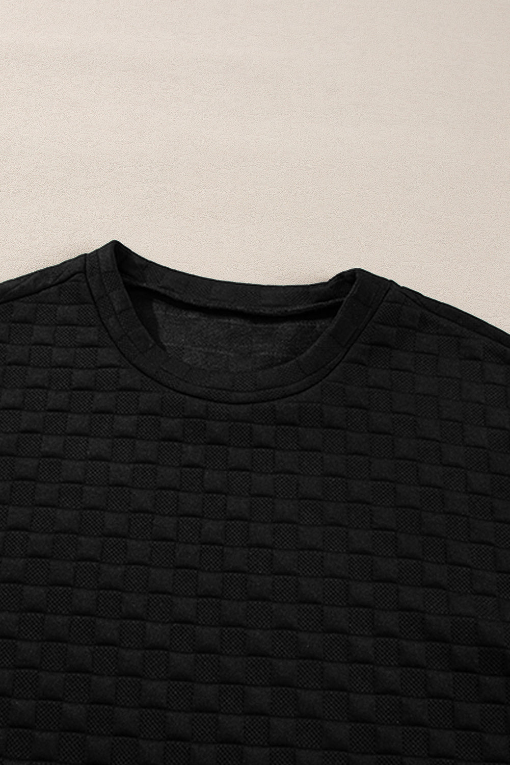 Cozy Luxe Checkerboard Textured 2-Piece Lounge Set