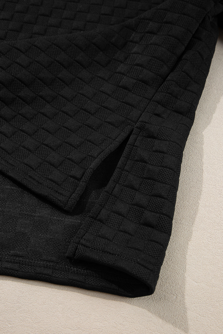 Cozy Luxe Checkerboard Textured 2-Piece Lounge Set