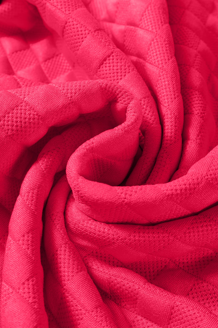 Cozy Luxe Checkerboard Textured 2-Piece Lounge Set