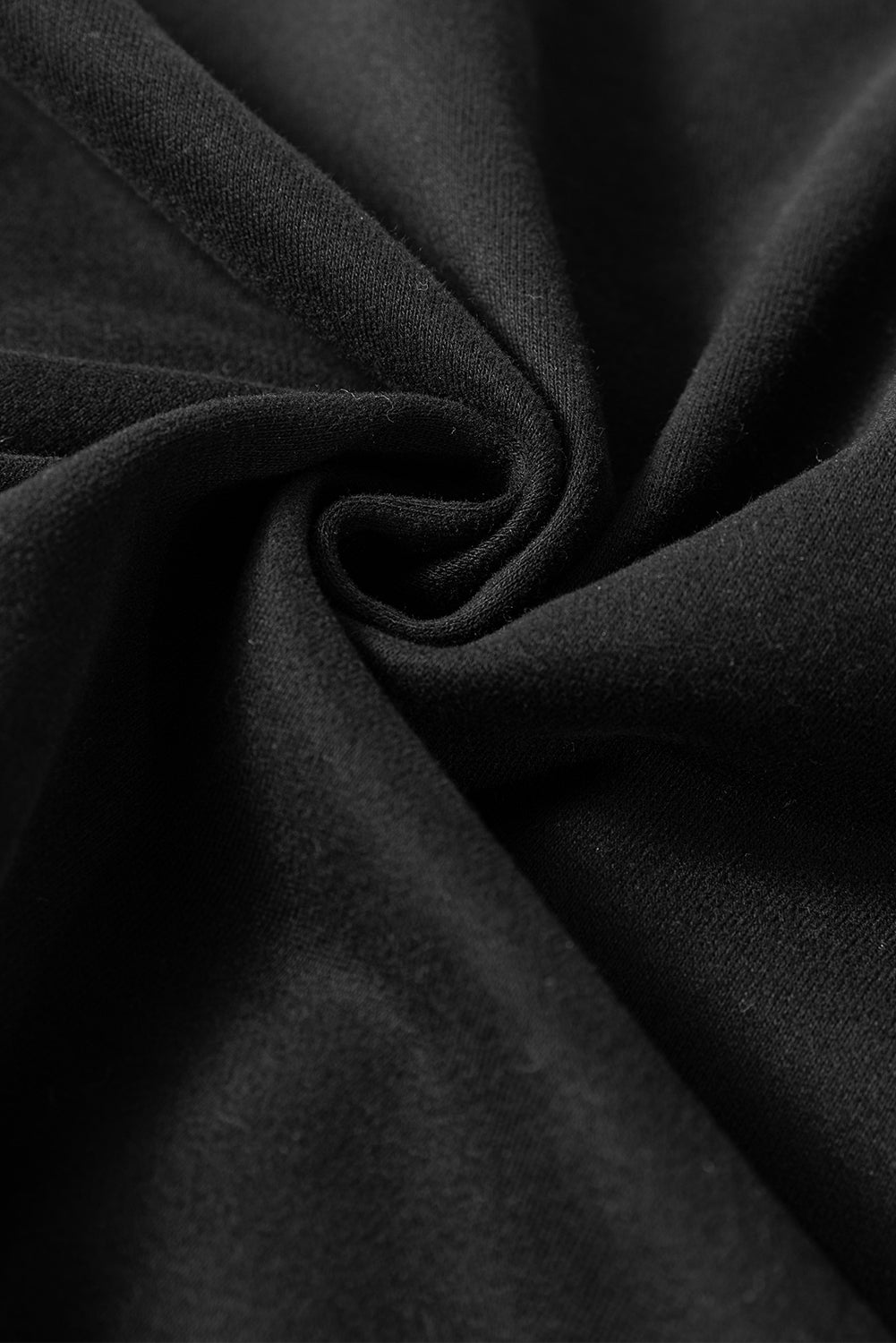 Black Colorful Striped Crewneck Sweatshirt and Shorts Two Piece Casual Set