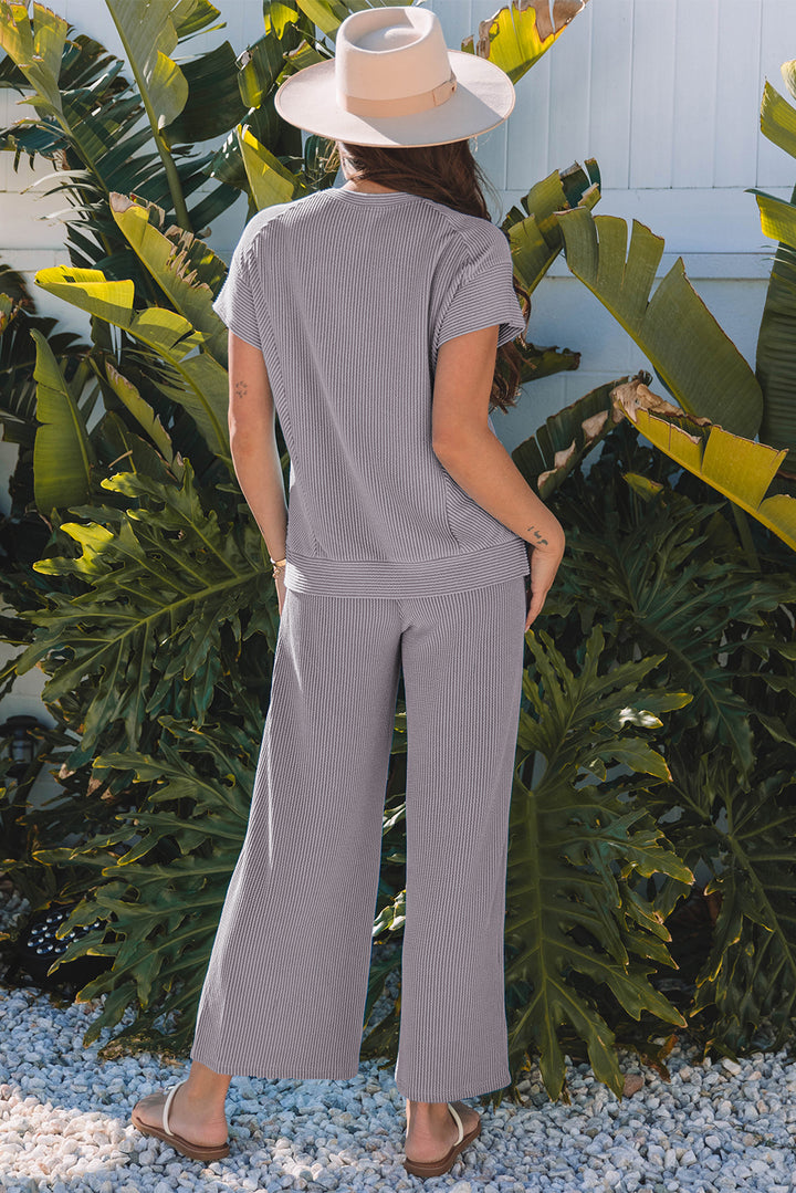 Everyday Cozy Ribbed Set – Asphalt Gray Luxe Edition