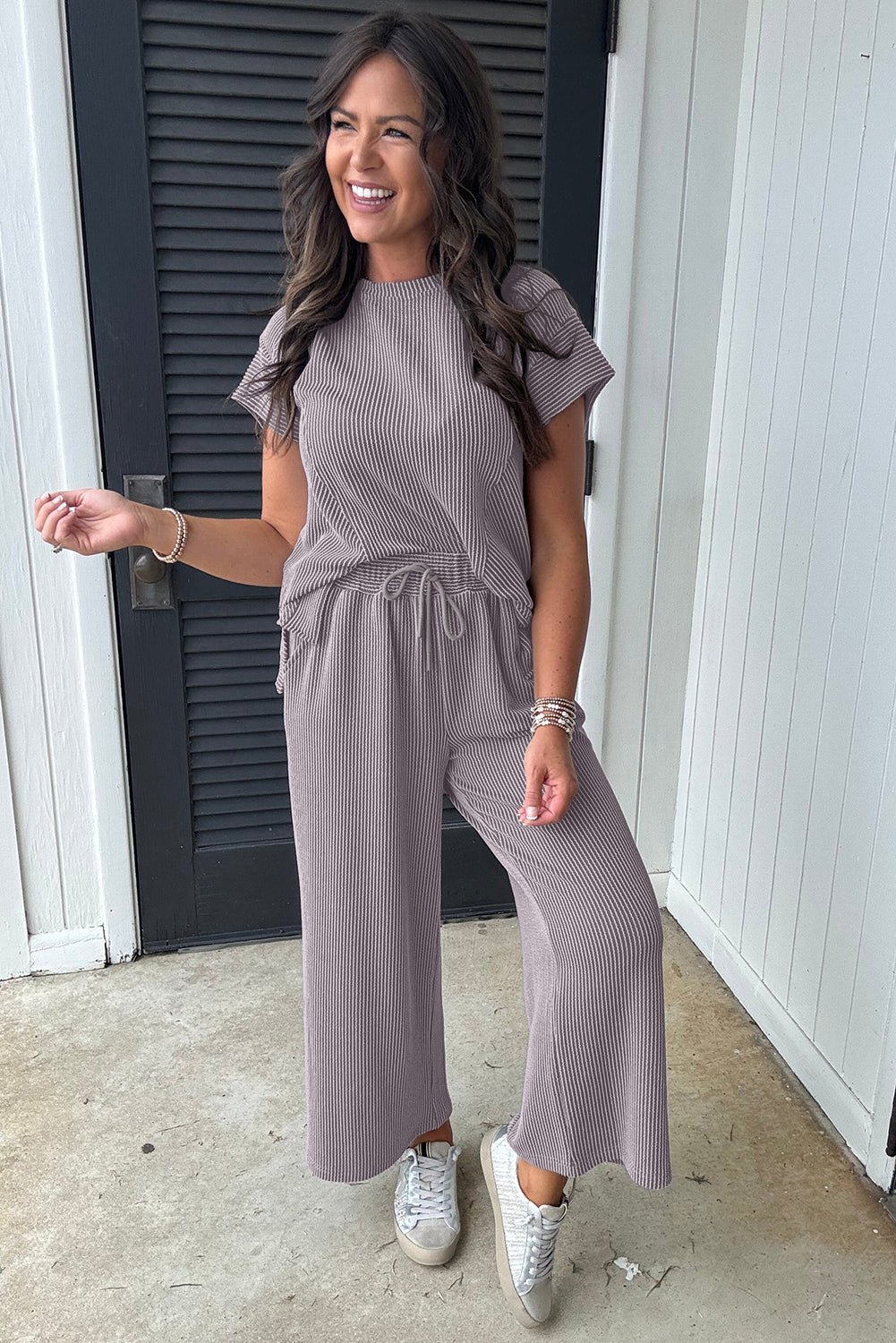Everyday Cozy Ribbed Set – Asphalt Gray Luxe Edition