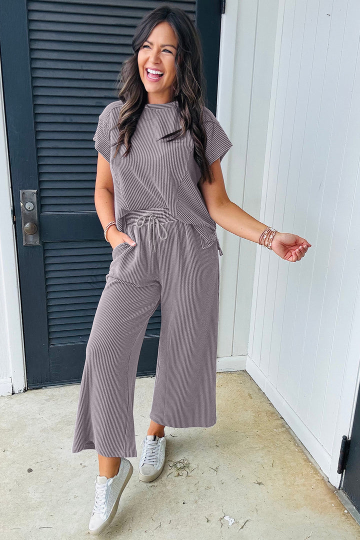 Everyday Cozy Ribbed Set – Asphalt Gray Luxe Edition