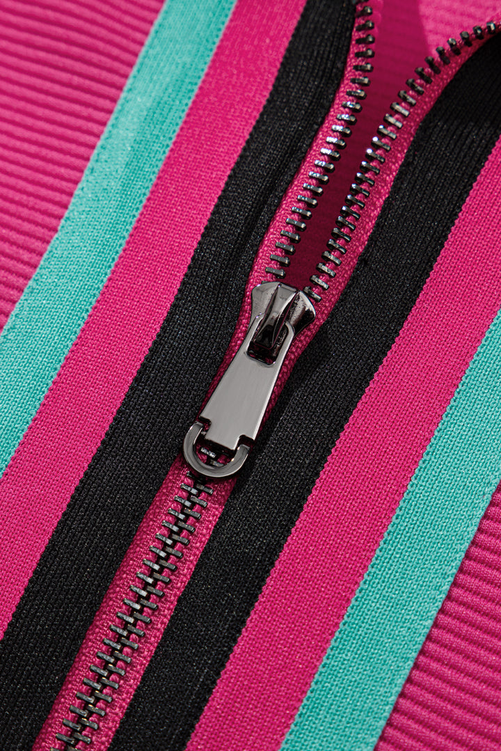 Match Point Half-Zip Short Set – Electric Fuchsia