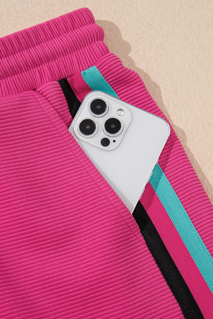 Match Point Half-Zip Short Set – Electric Fuchsia