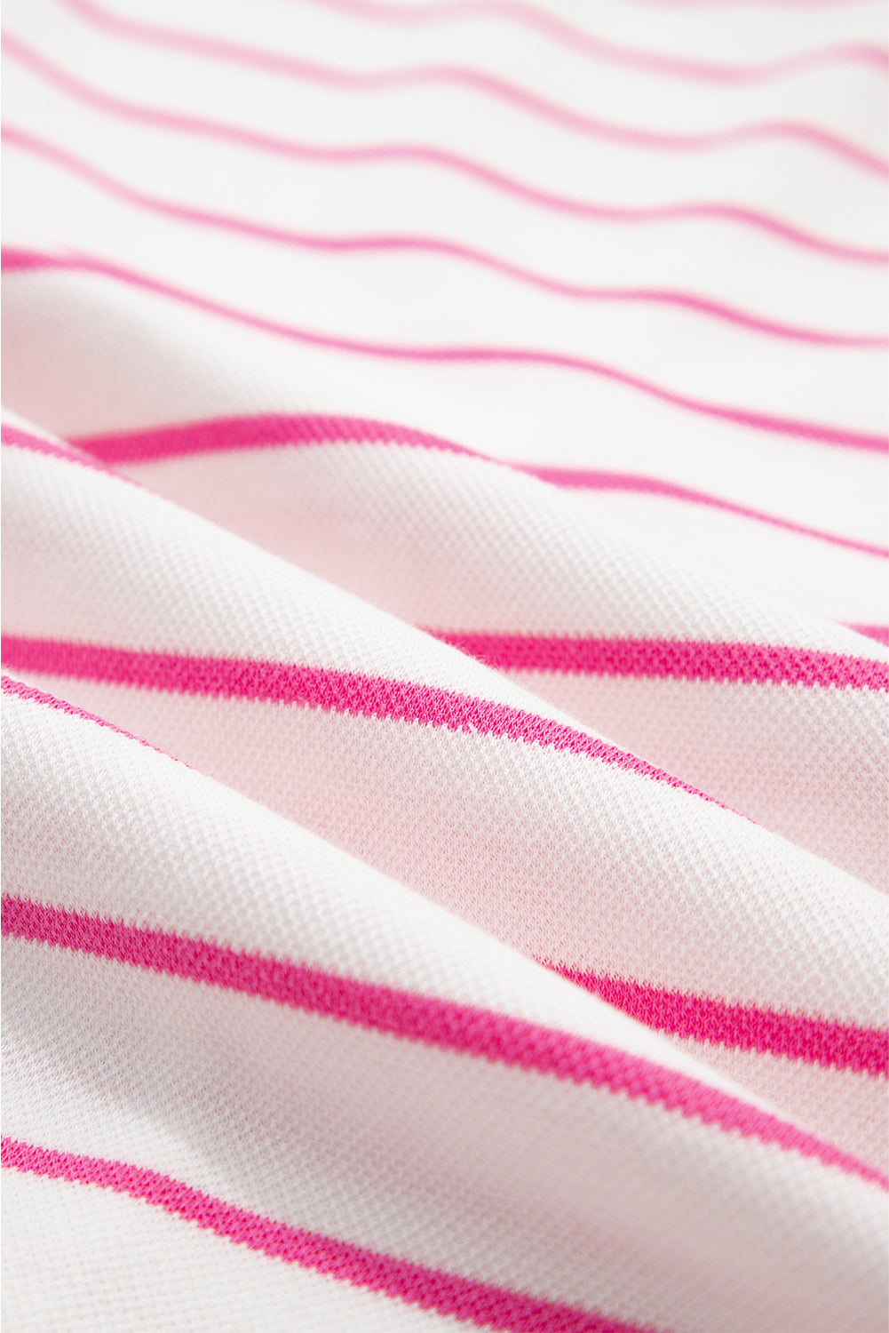 Fall Into Comfort Knit Stripe Set – Bright Pink & White