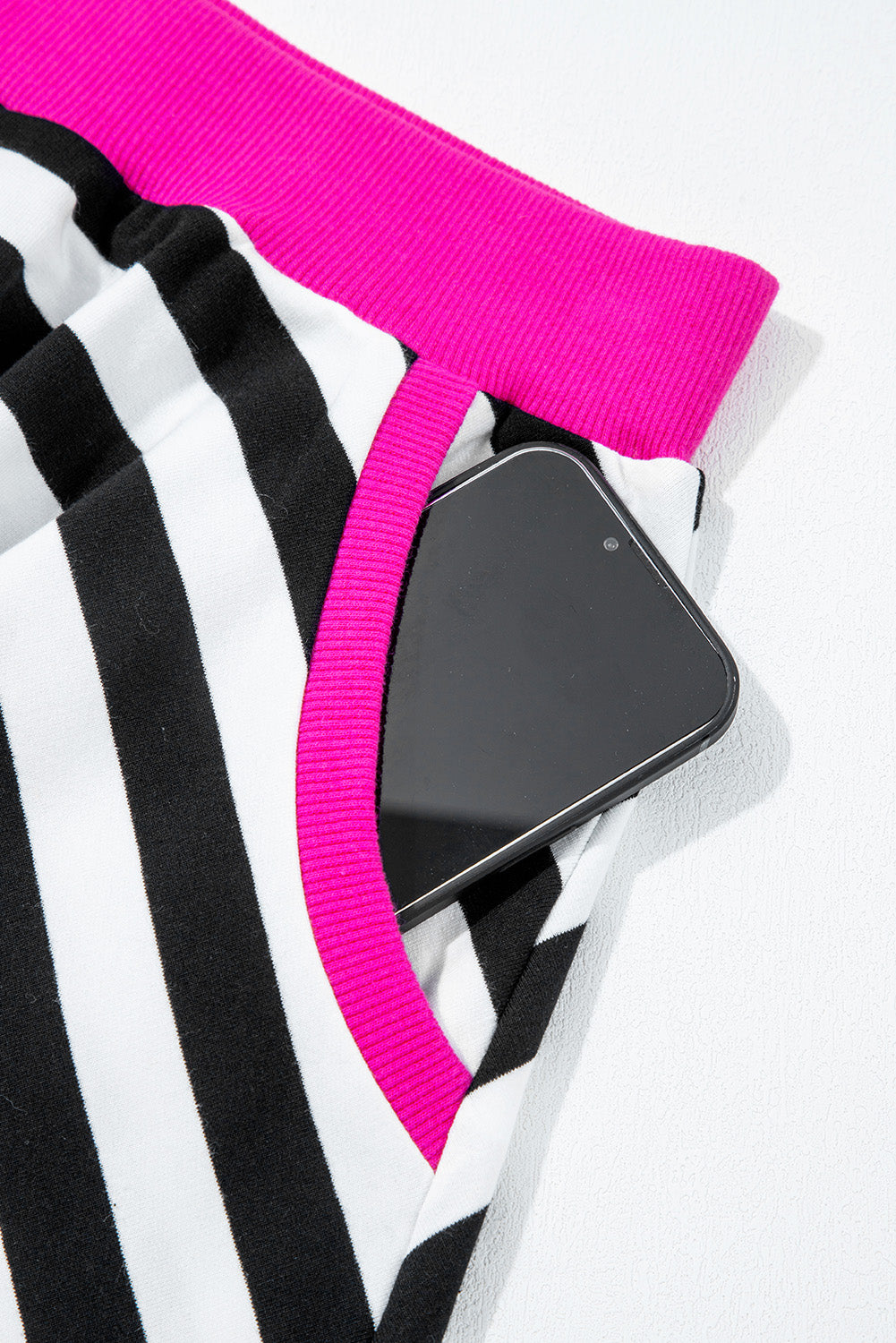 Pop of Pink Striped Lounge Set