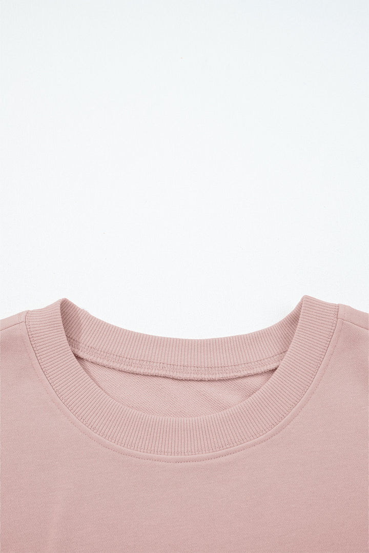 Soft Focus Wide-Leg Lounge Set — Dusty Rose