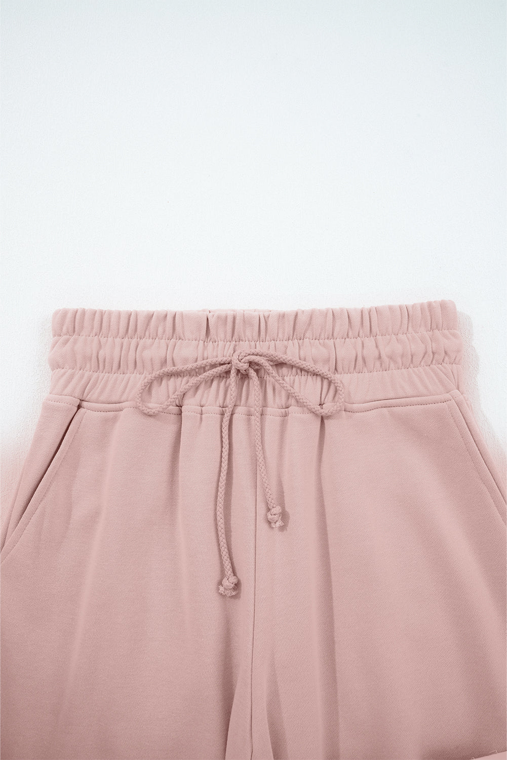 Soft Focus Wide-Leg Lounge Set — Dusty Rose