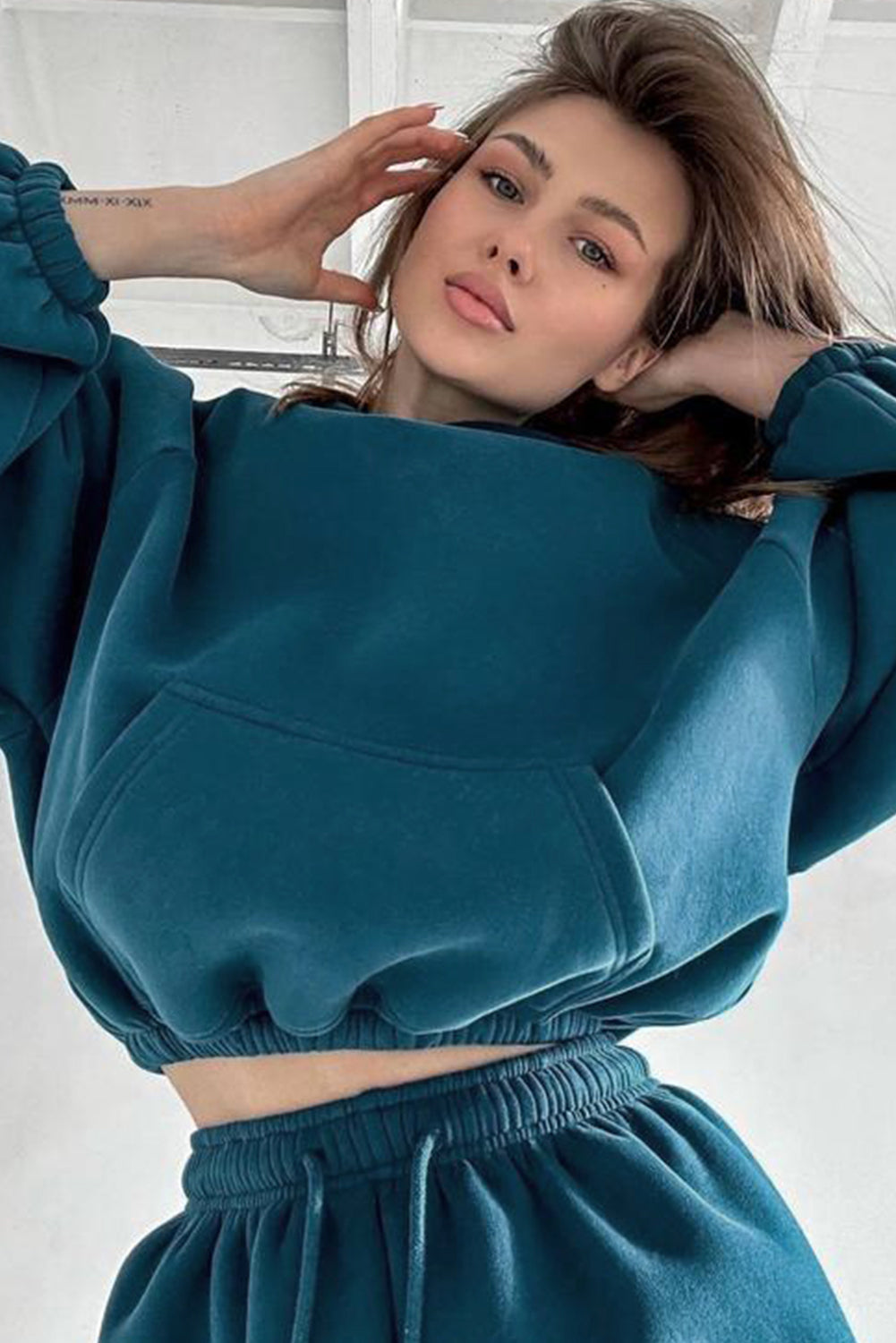 💙 Luke & Estelle “Deep Teal Dreams” 2-Piece Cargo Lounge Set 💙