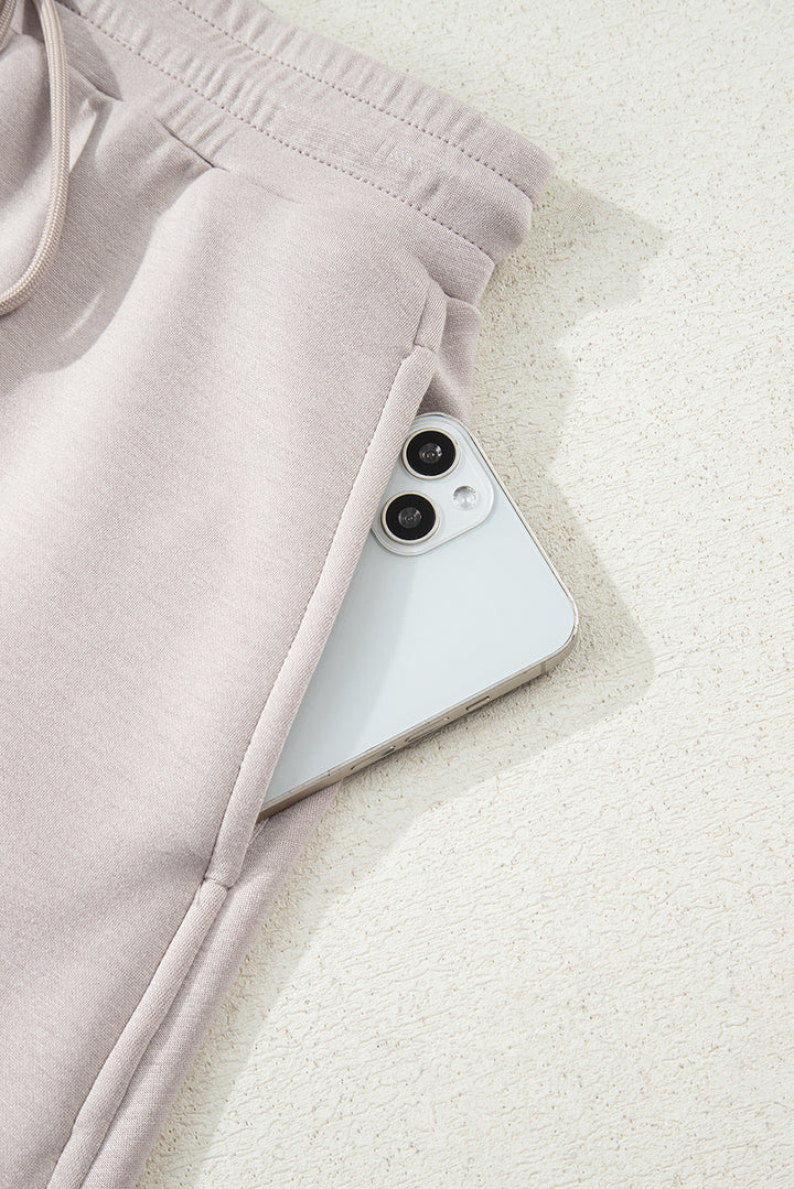 Luke & Estelle “Mushroom Luxe Lounge” 2-Piece Skort Set