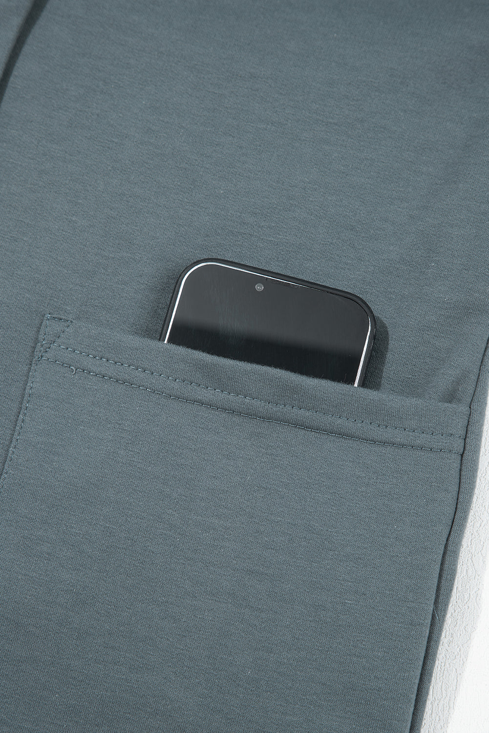 Pocket-Perfect Belted Button Jumpsuit – Slate Blue