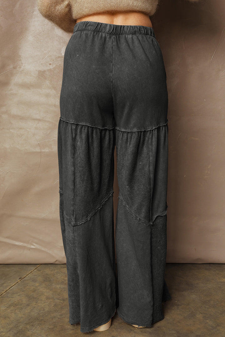 Coal River Patchwork Wide-Leg Pants