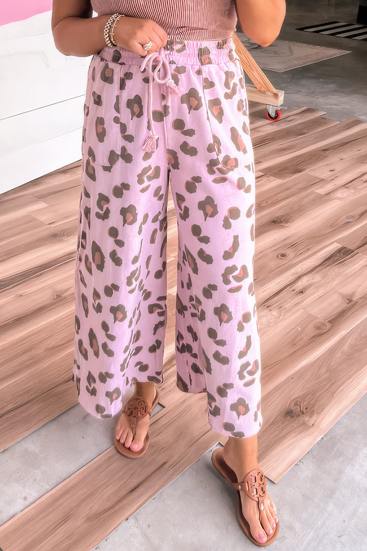 🌸 Luke & Estelle “Pink Safari” Wide Leg Lounge Pants – Fierce, Fun & Fabulous! 🌸