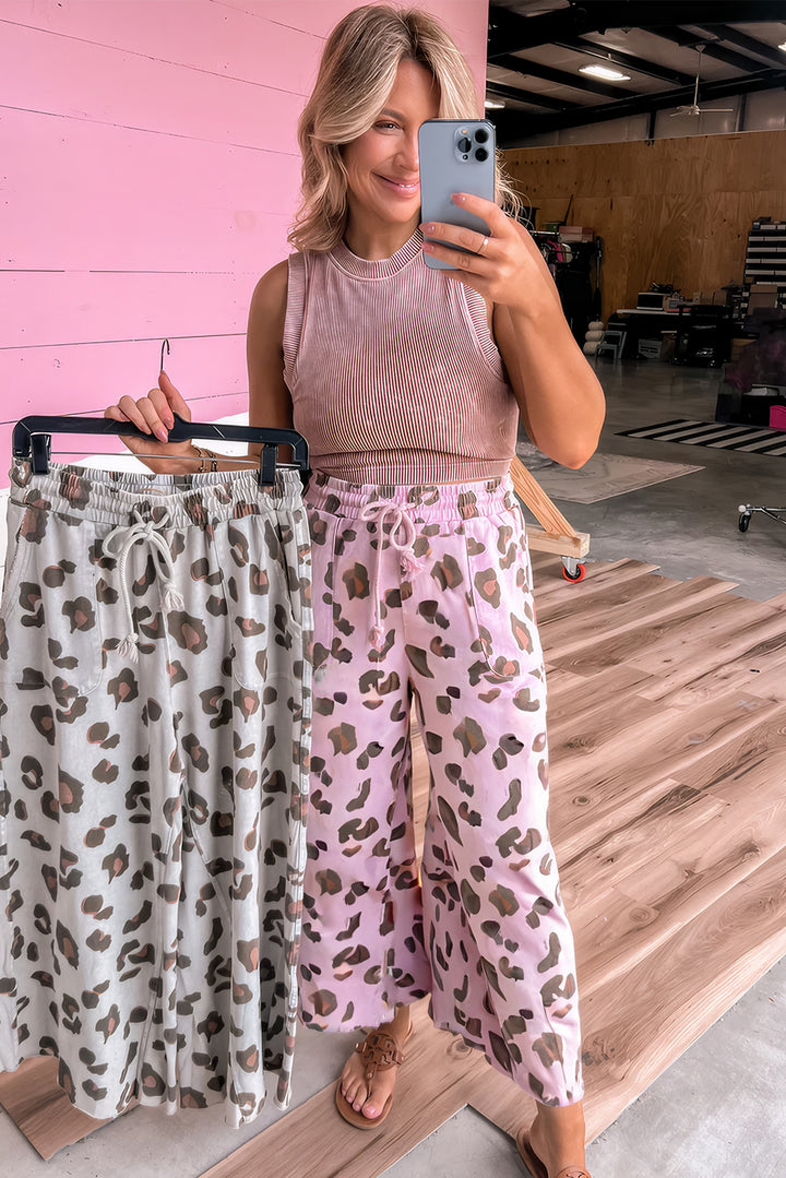 🌸 Luke & Estelle “Pink Safari” Wide Leg Lounge Pants – Fierce, Fun & Fabulous! 🌸