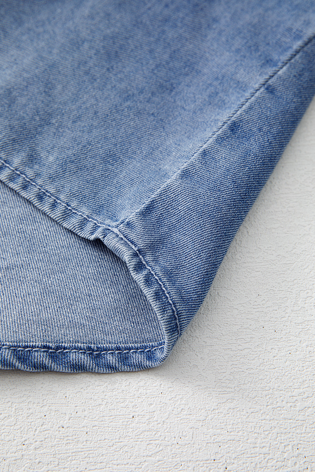 Denim Daydream Pintuck Tie Blouse 💙