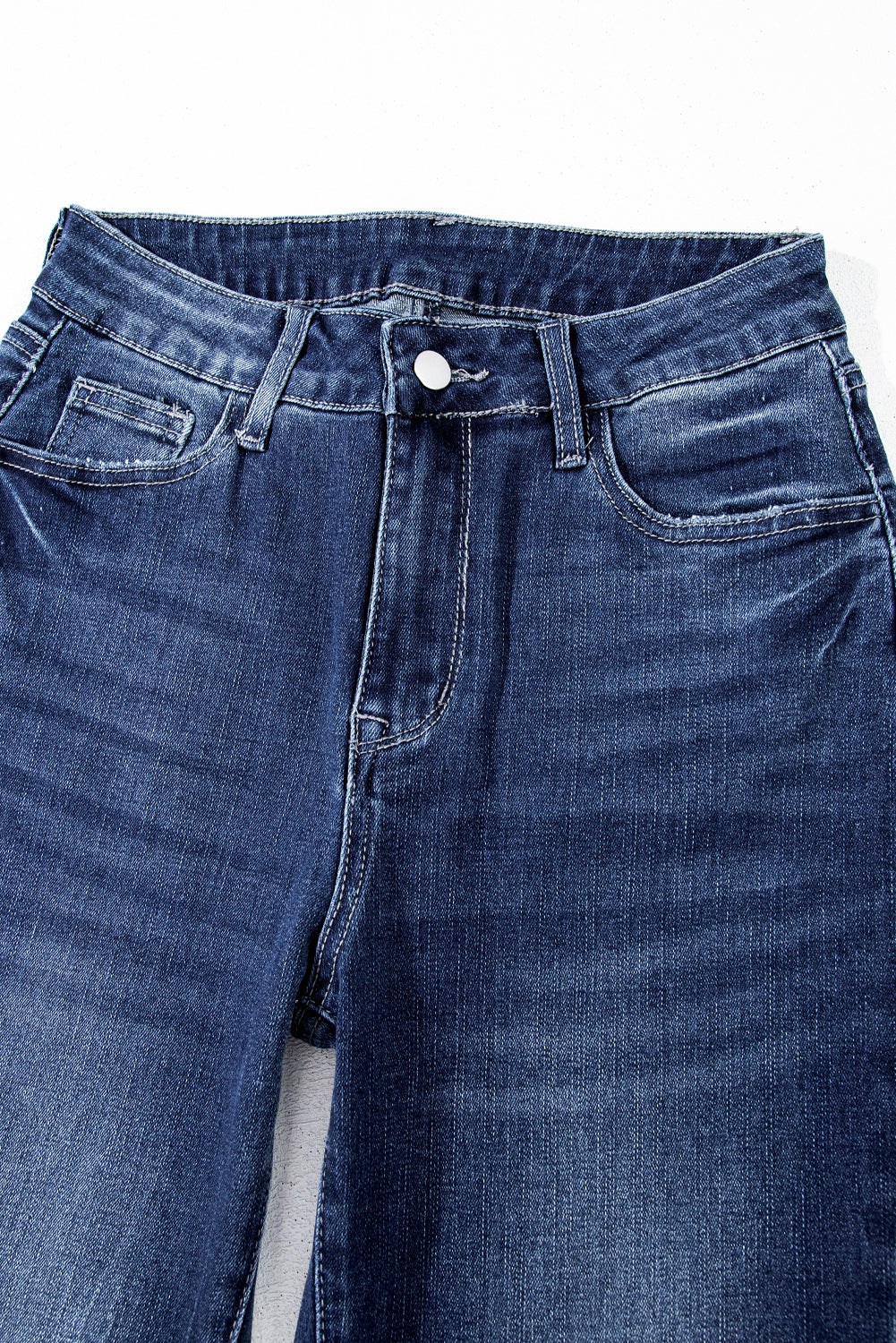 High Noon Vintage Flare Jeans – Raw Hem Denim