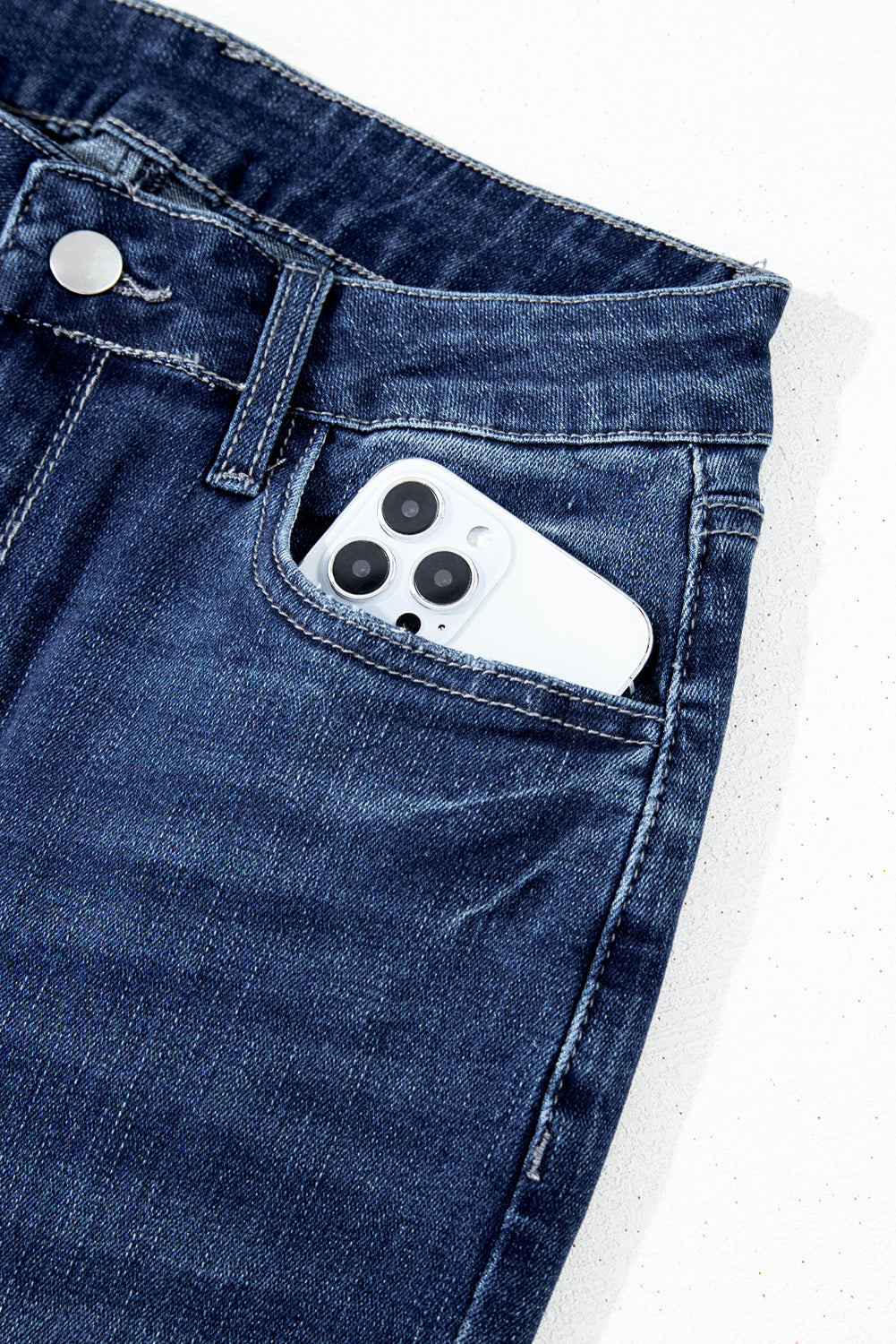 High Noon Vintage Flare Jeans – Raw Hem Denim