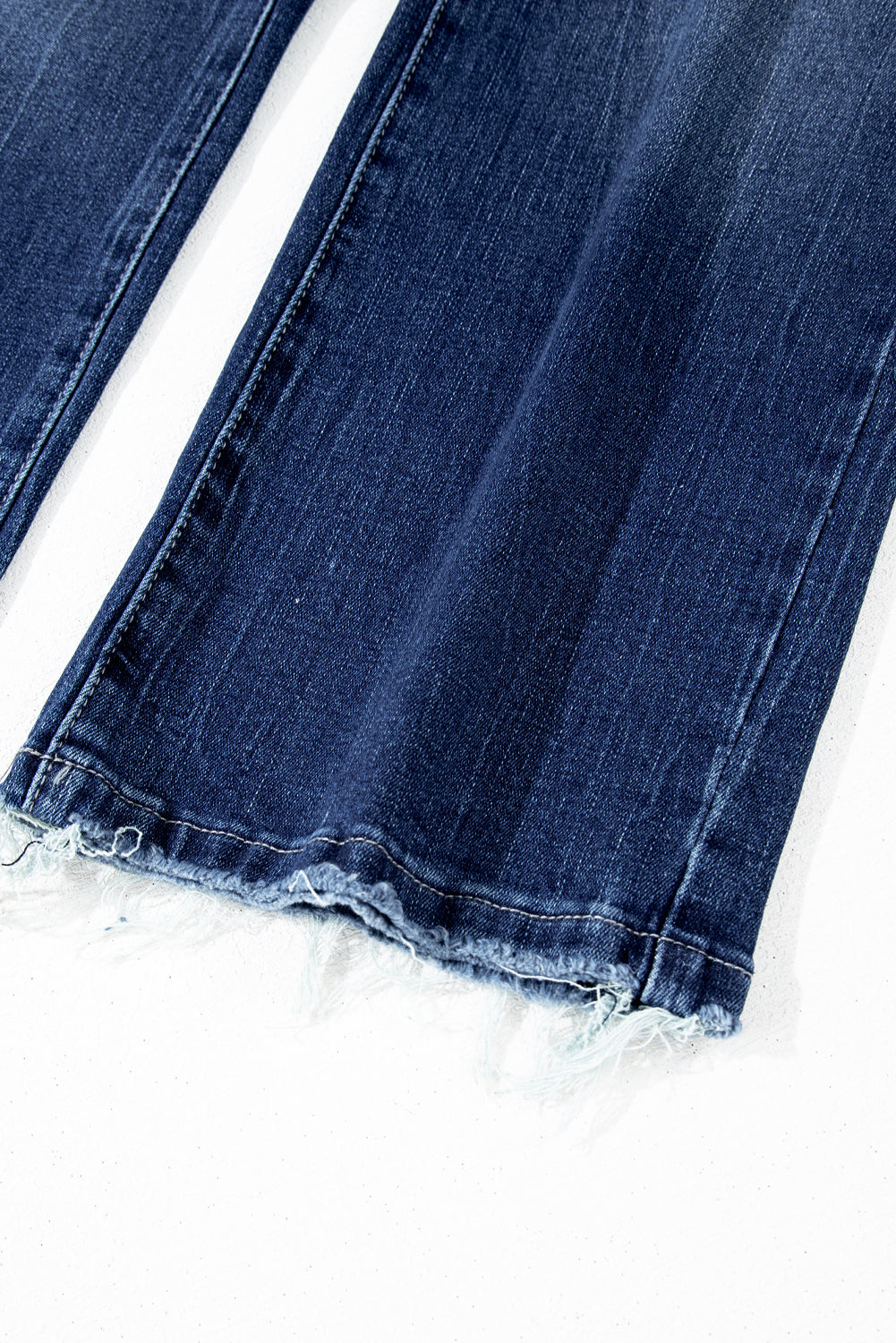 High Noon Vintage Flare Jeans – Raw Hem Denim