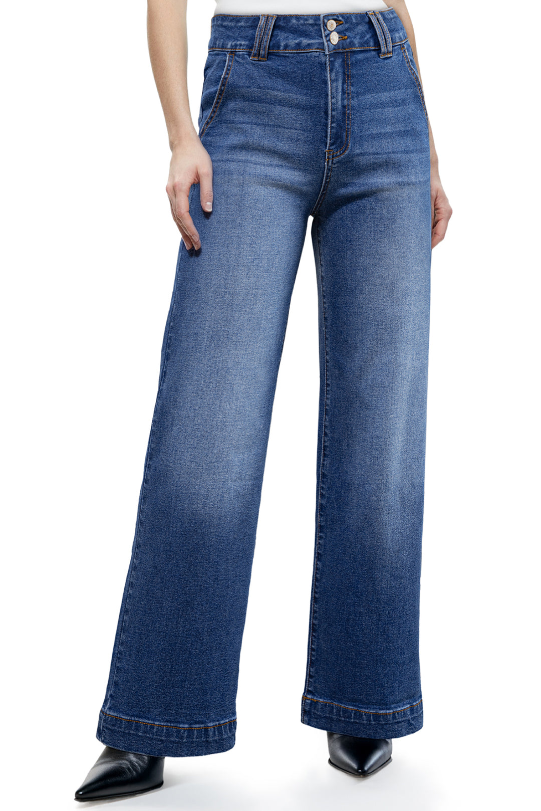 Luke & Estelle “Golden Hour High Rise Wide Leg Jeans”
