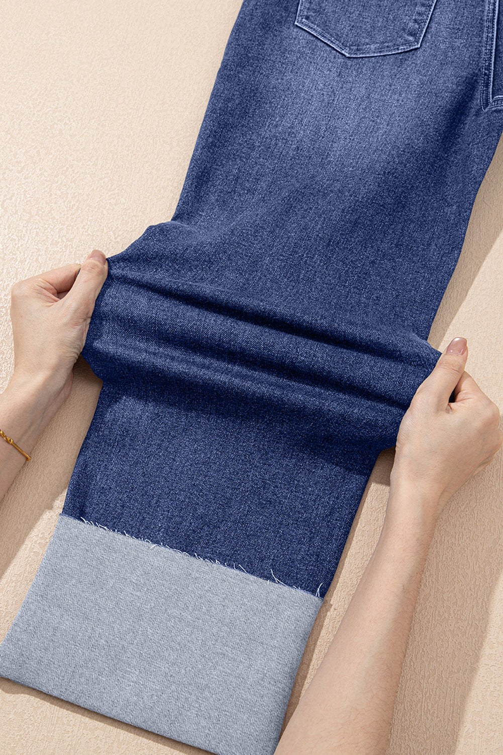 Blue Revival High Rise Cuff Jeans