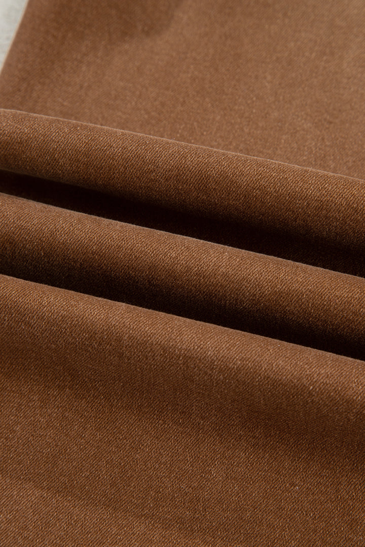 Trailblazer High-Rise Cropped Wide-Leg Jeans – Caramel