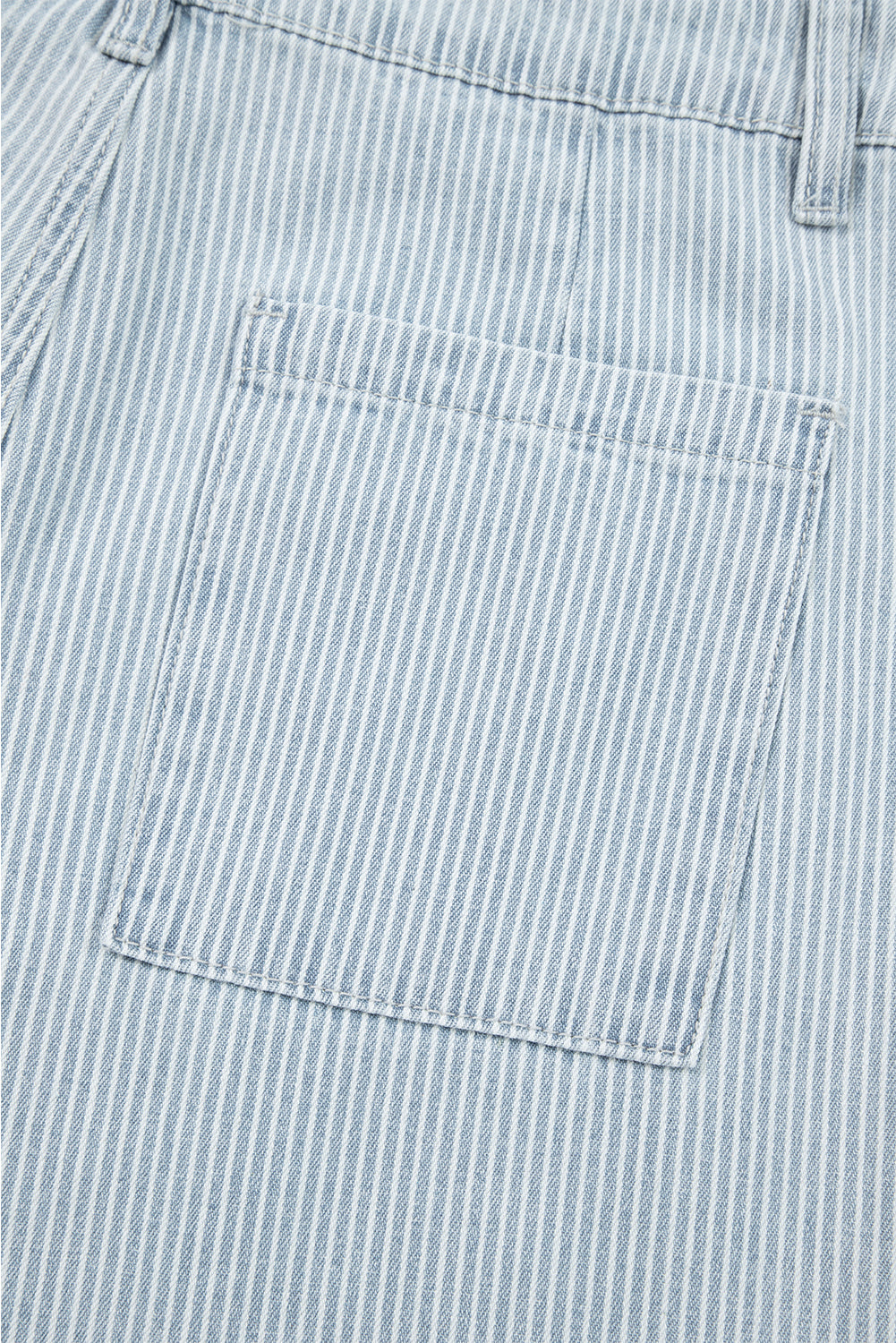 Main Street Pinstripe Wide-Leg Jeans