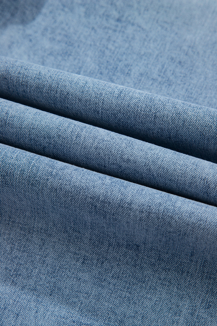 Luke & Estelle “Weekend Luxe” Wide Leg Denim Pants