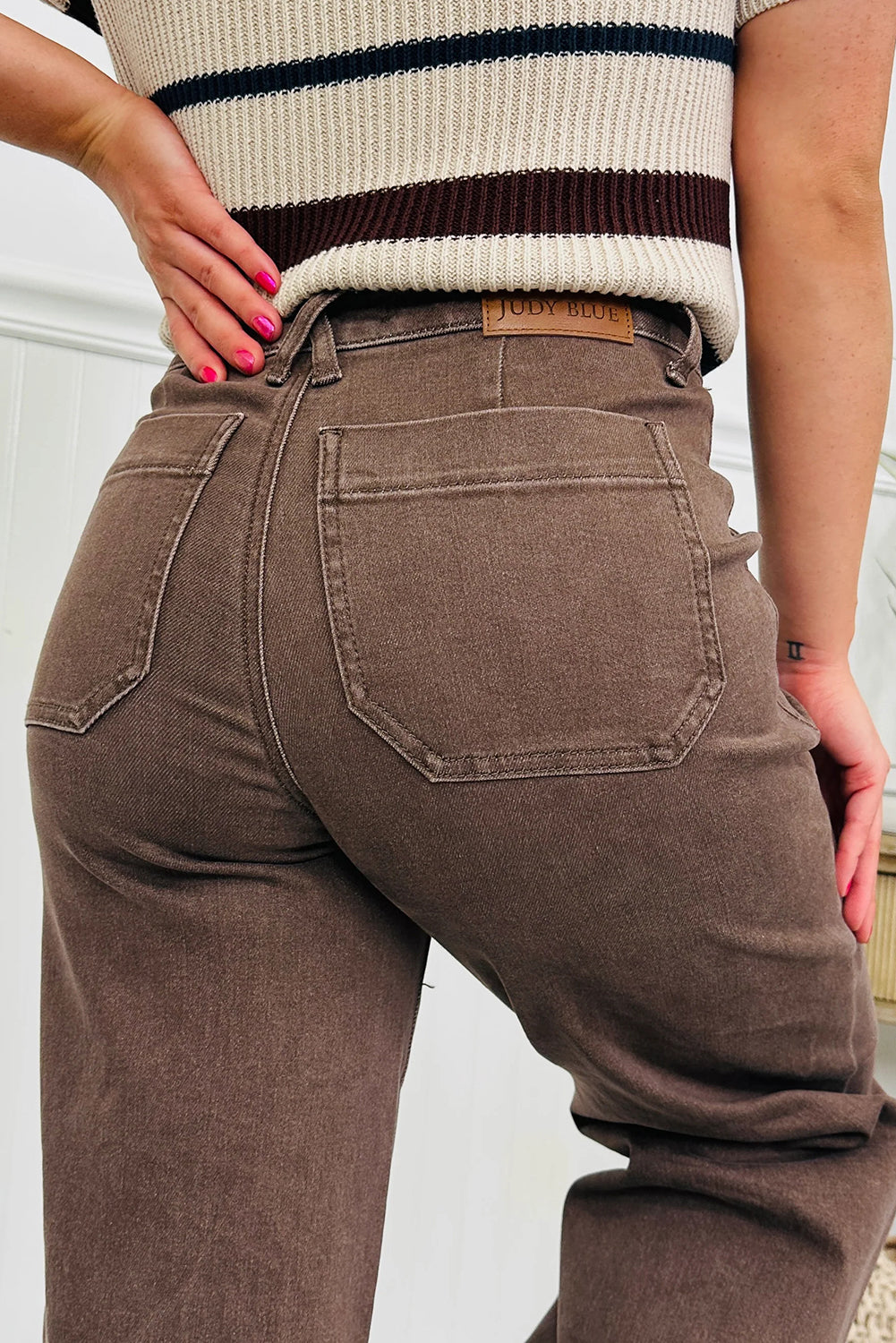 Luke & Estelle “Espresso Elegance” Wide Leg Jeans ☕️✨