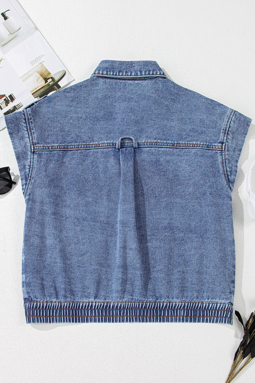 ⭐ Luke & Estelle “Denim Dream” Sleeveless Jacket – BHB Boutique EXCLUSIVE ⭐