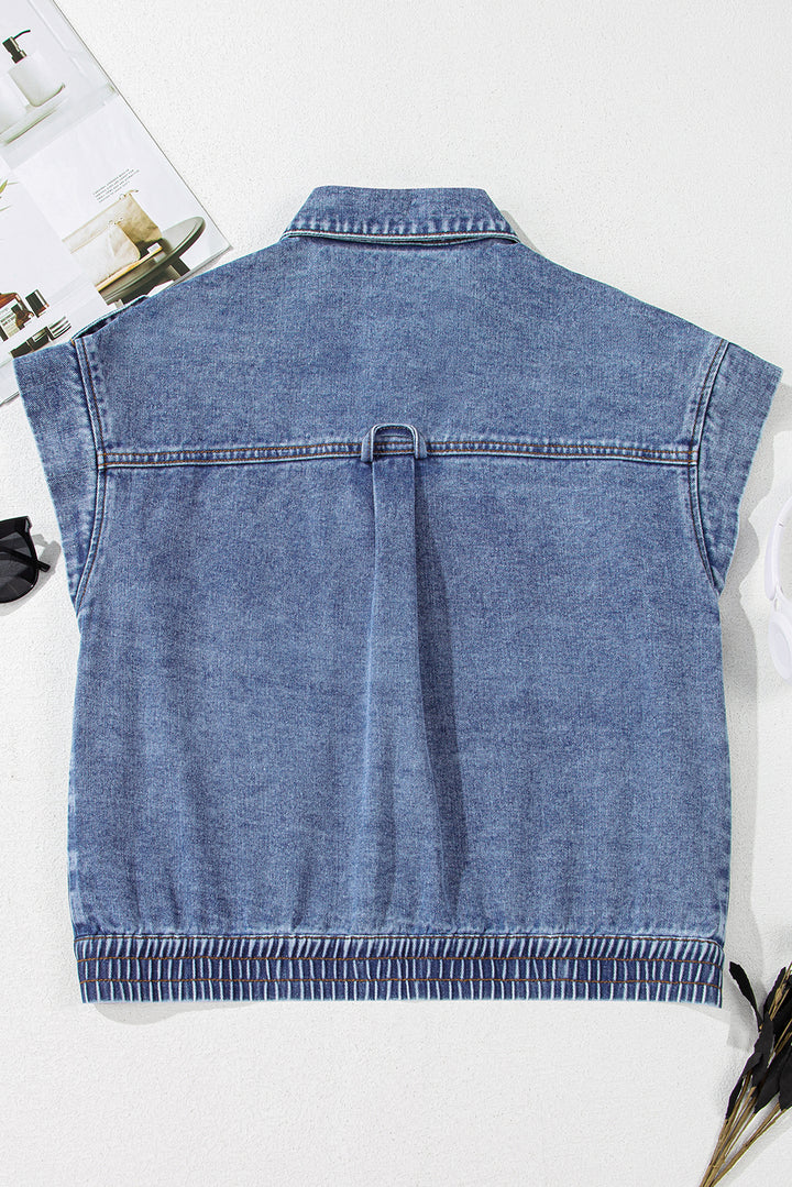 ⭐ Luke & Estelle “Denim Dream” Sleeveless Jacket – BHB Boutique EXCLUSIVE ⭐