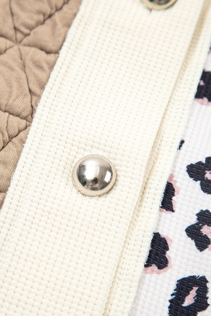 Luke & Estelle “Caffeine & Confidence” Quilted Leopard Patch Shacket – BHB Boutique Exclusive ☕🐆