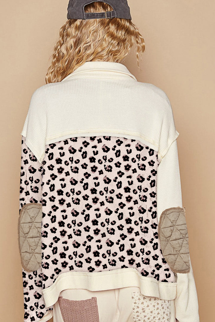 Luke & Estelle “Caffeine & Confidence” Quilted Leopard Patch Shacket – BHB Boutique Exclusive ☕🐆